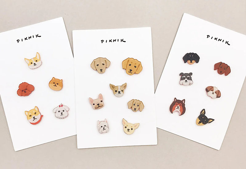  日日野餐 狗狗別針 系列